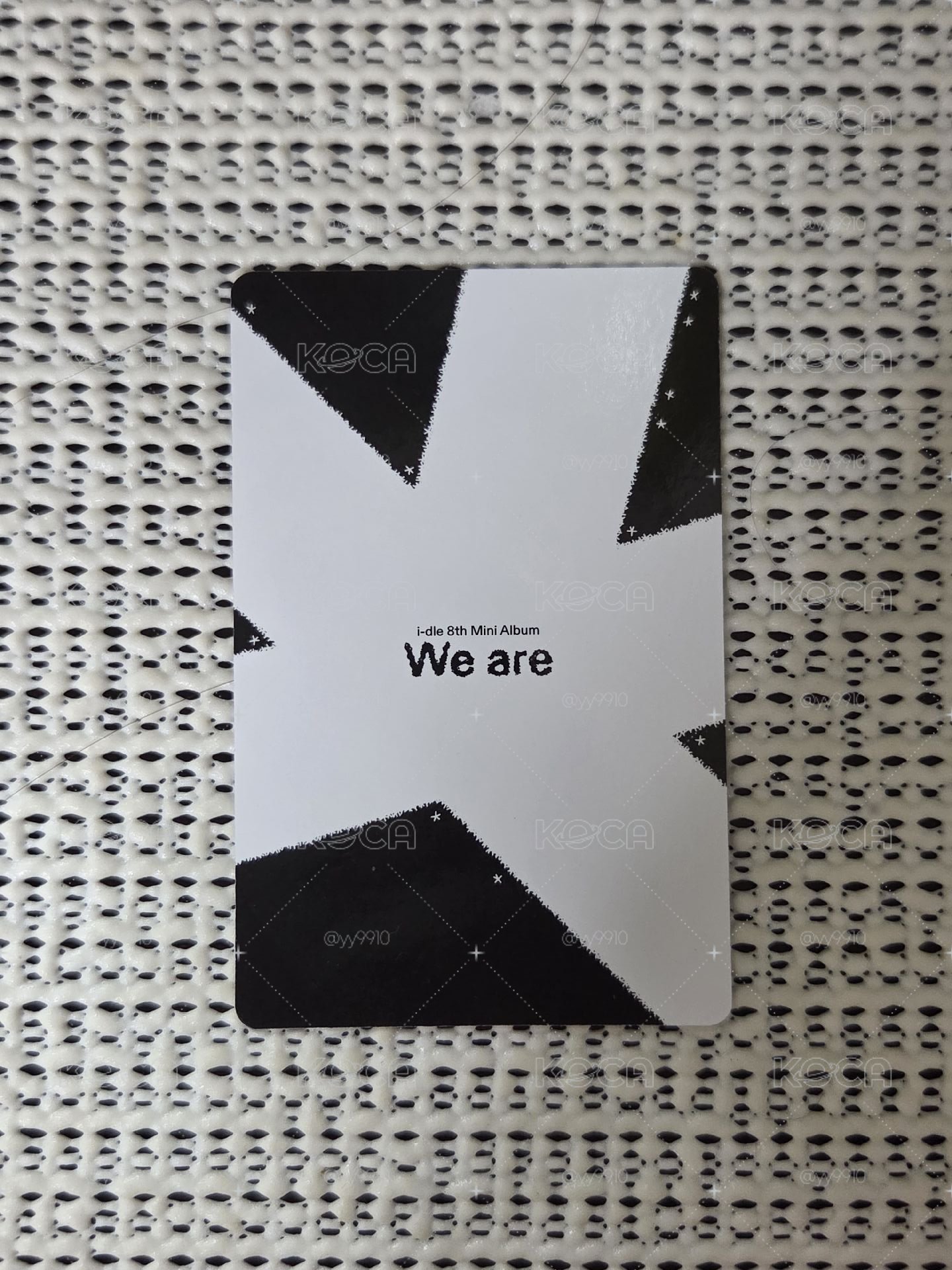 We are 專輯卡 poca ver. B ver.