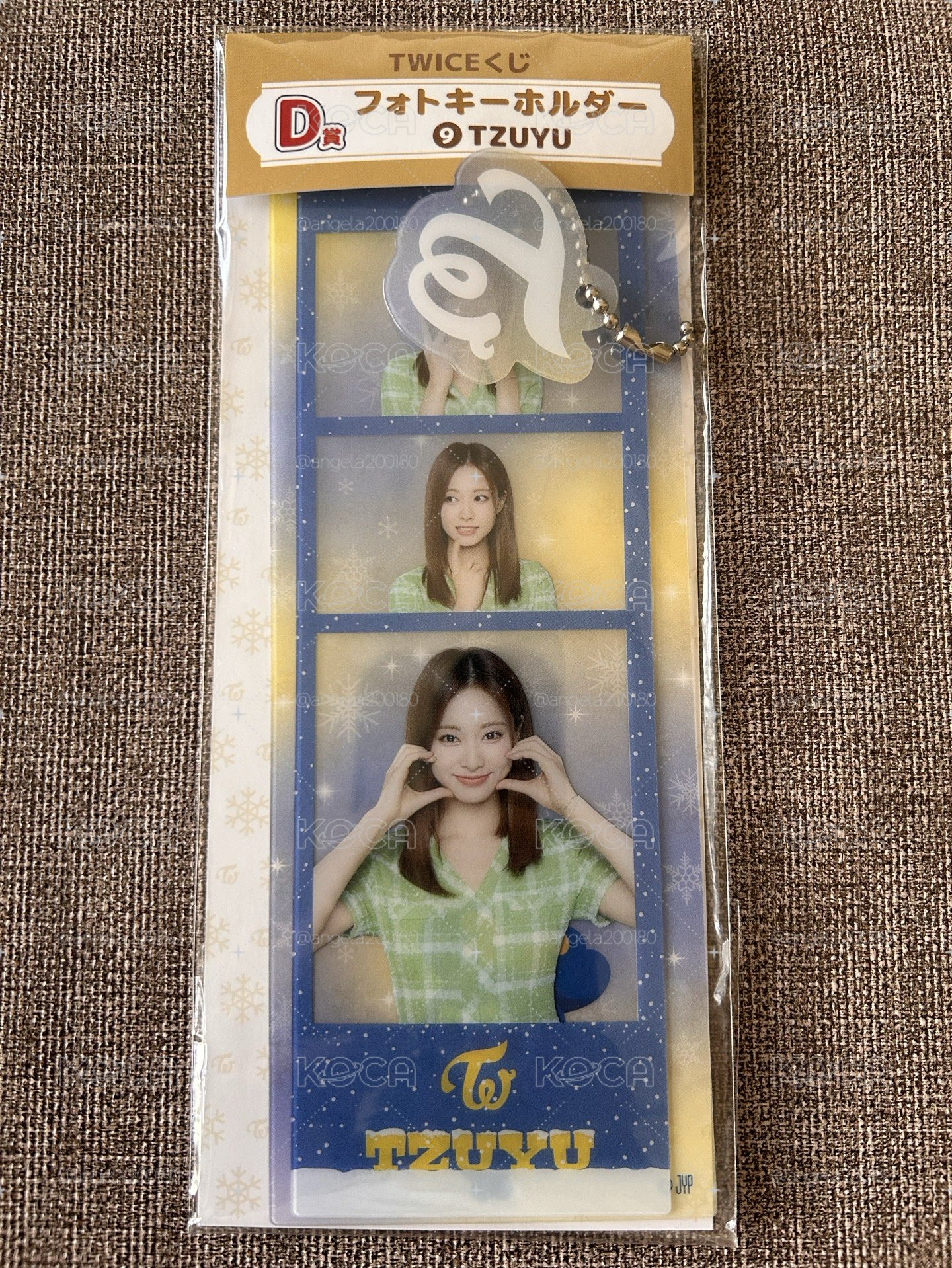 TWICE日本全家一番賞 子瑜照片鑰匙圈