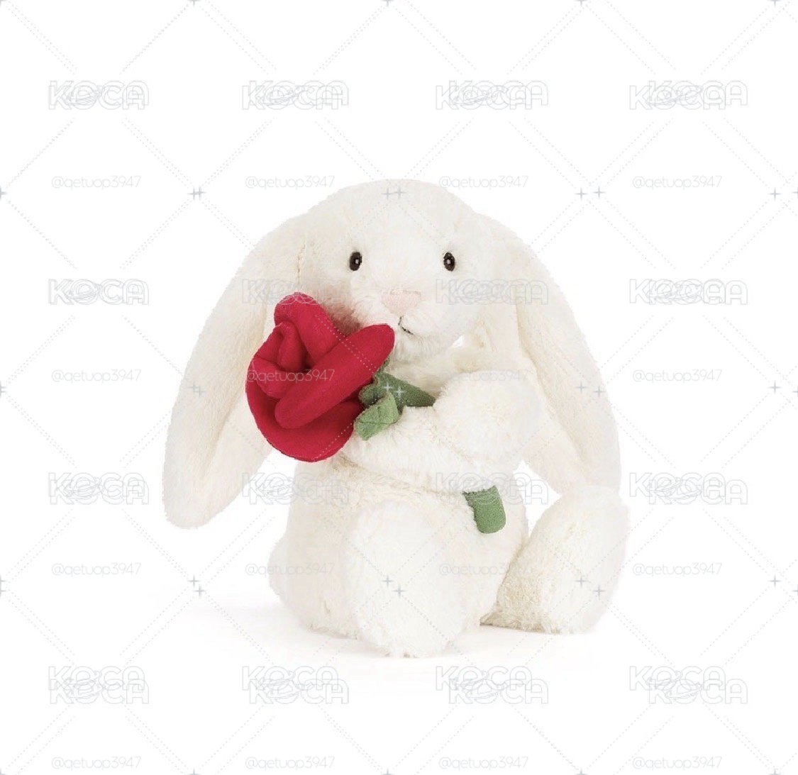 jellycat手拿玫瑰兔兔🐰
