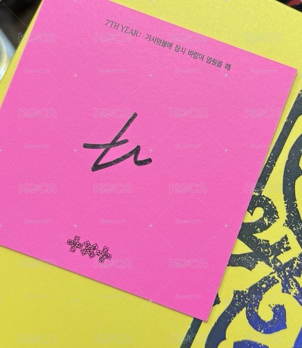 太顯美版親簽 黃版全專