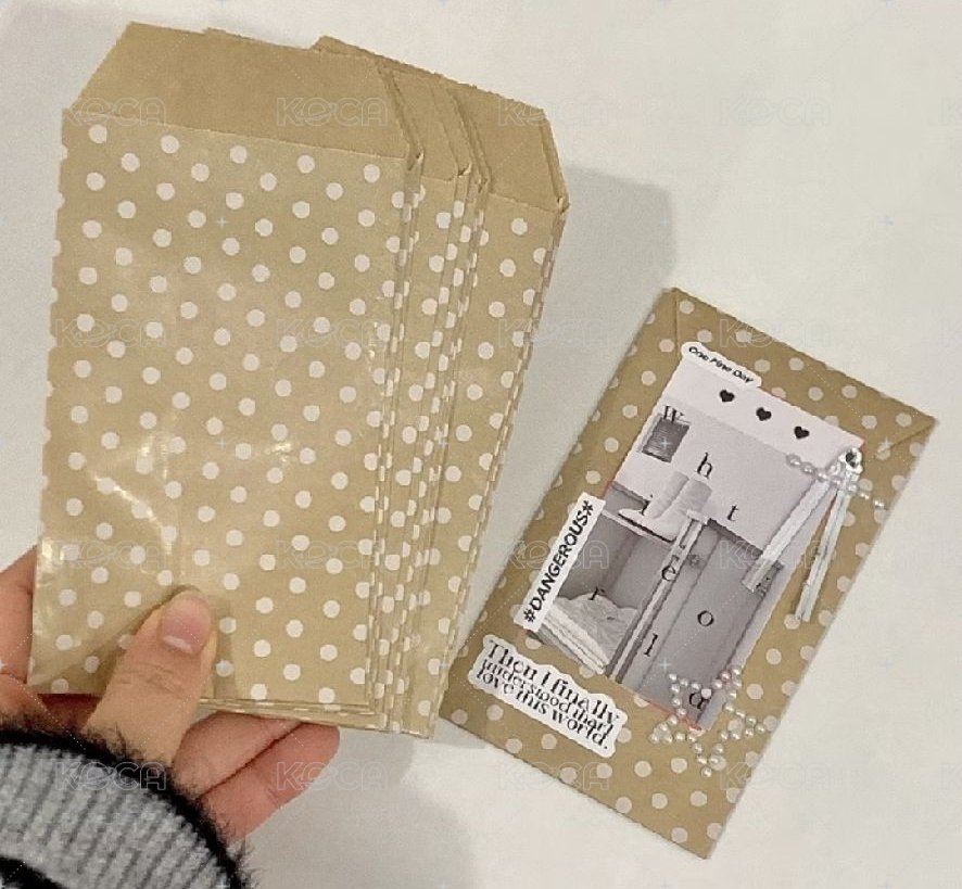 牛皮波點袋5個