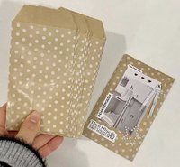 牛皮波點袋5個