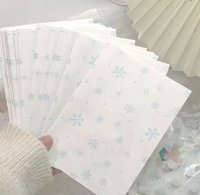 雪花平口紙袋5個