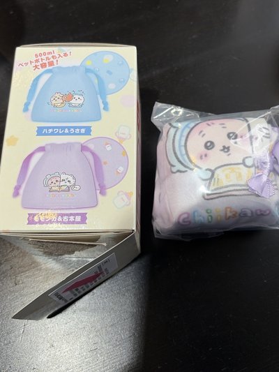 吉伊卡哇 寶寶系列 束口袋 小桃鼠&古本屋
