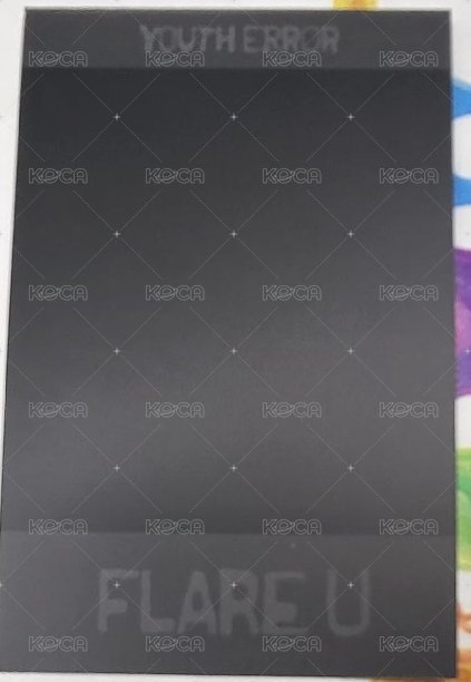 YOUTH ERROR Stationery Kit ver. 專輯卡  背面