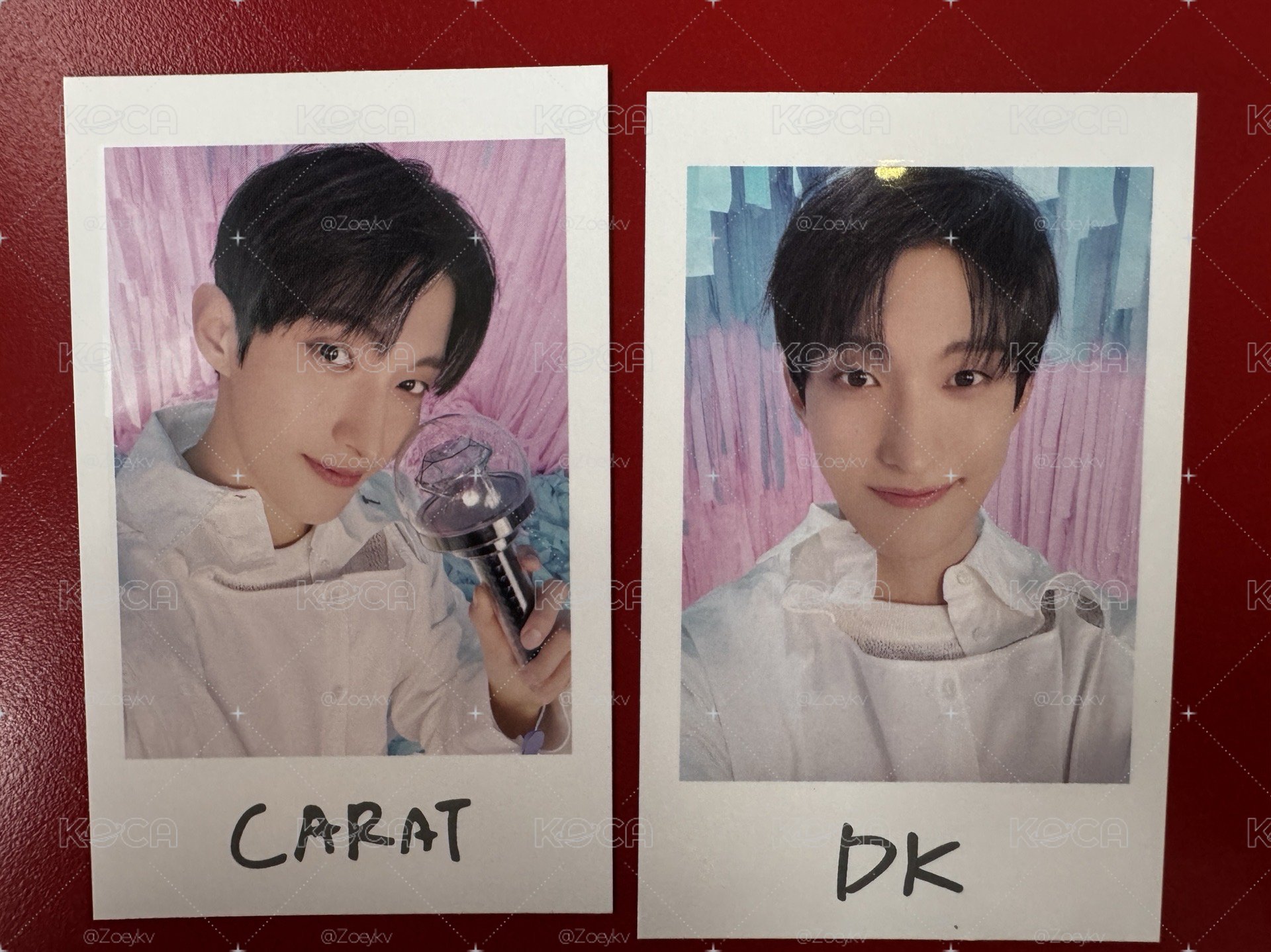 Seventeen DK 拍立得 李碩珉 2張合售 日本飯咪週邊
