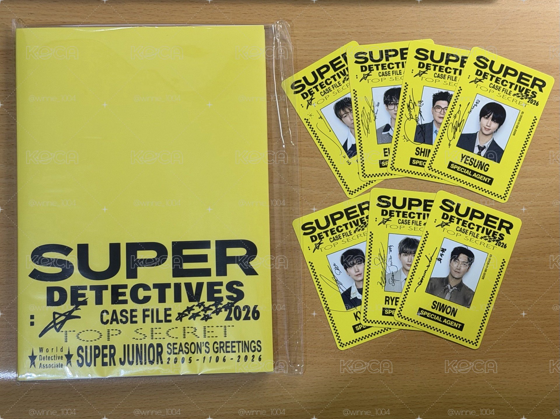 SUPER JUNIOR 2026 年曆拆售（無特澈）