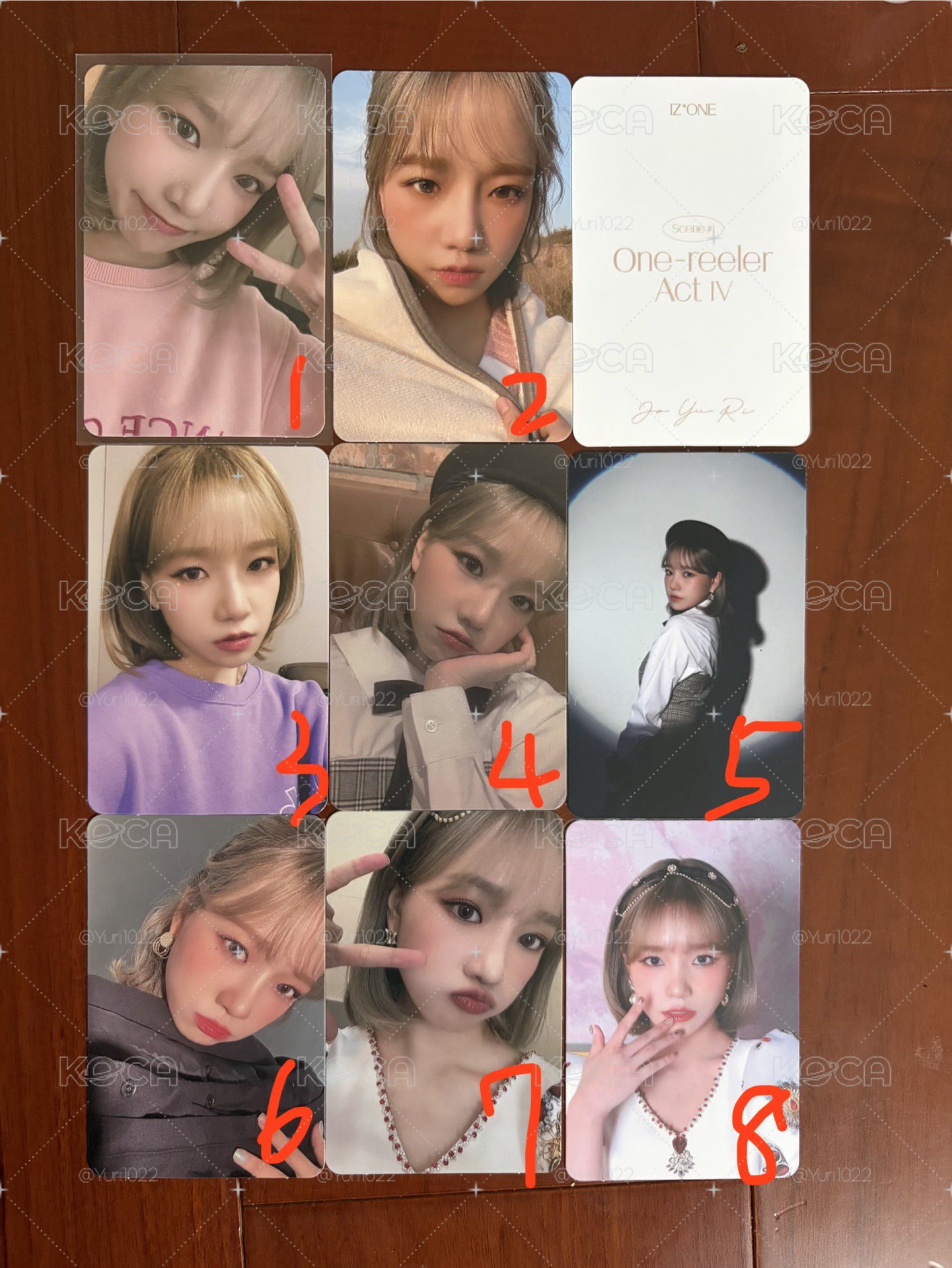IZ*ONE 柔理 Mini4 ONE-REELER ACT-IV 專卡 小卡