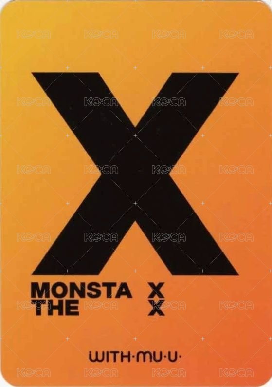 THE X wm 預售 特典卡  背面