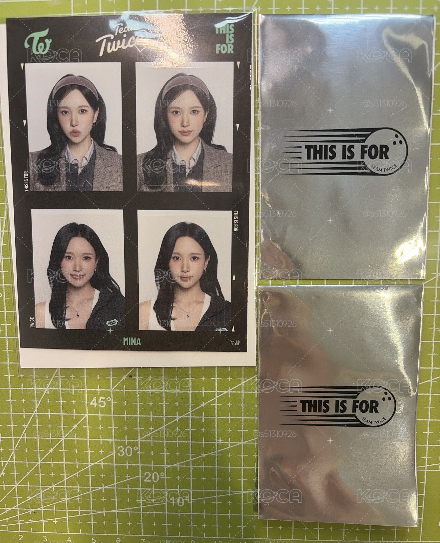 限時特價現貨❤️‍🔥TWICE 新國立 南 證件照貼紙 （附贈保護膜）+ 未拆滿額卡*2 