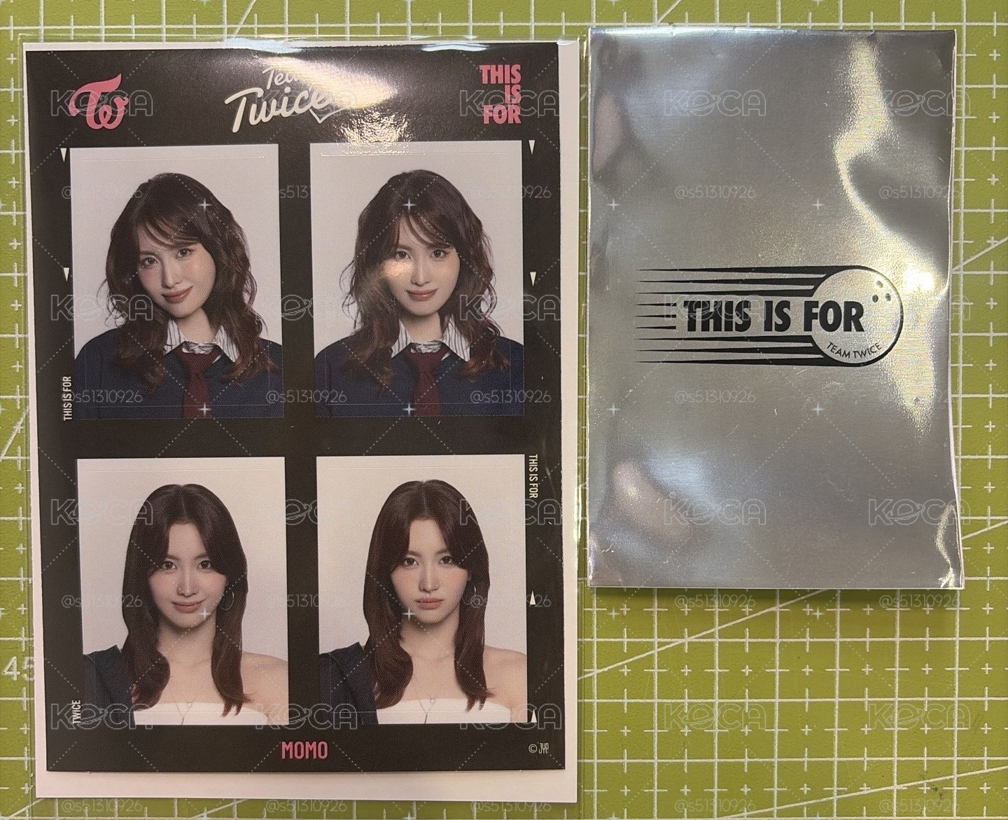 限時特價現貨❤️‍🔥TWICE 新國立 南 證件照貼紙 （附贈保護膜）+ 未拆滿額卡*1