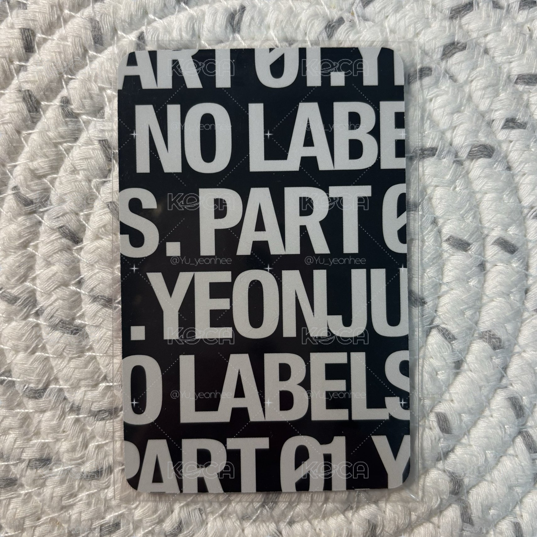 Yeonjun 崔然竣 NO LABELS PB C版專卡 