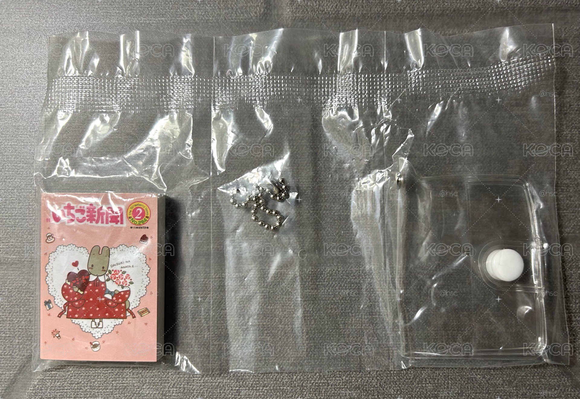 50週年草莓新聞迷你筆記本扭蛋