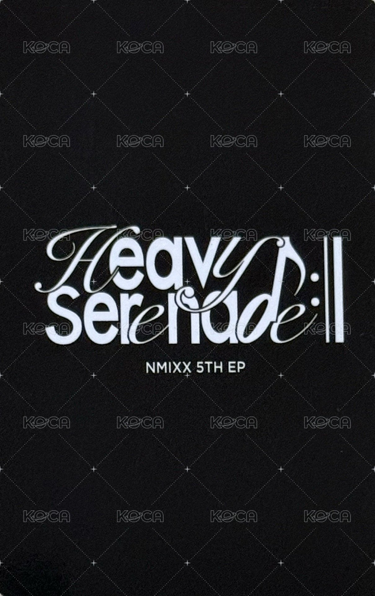 Heavy Serenade k4 預售 特典卡  背面