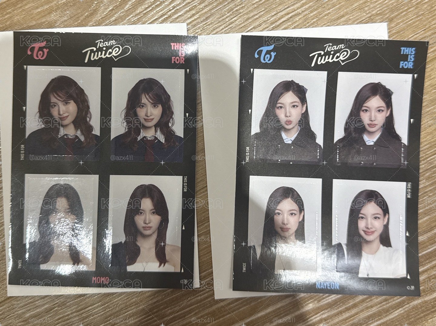 TWICE 新國立周邊 證件照