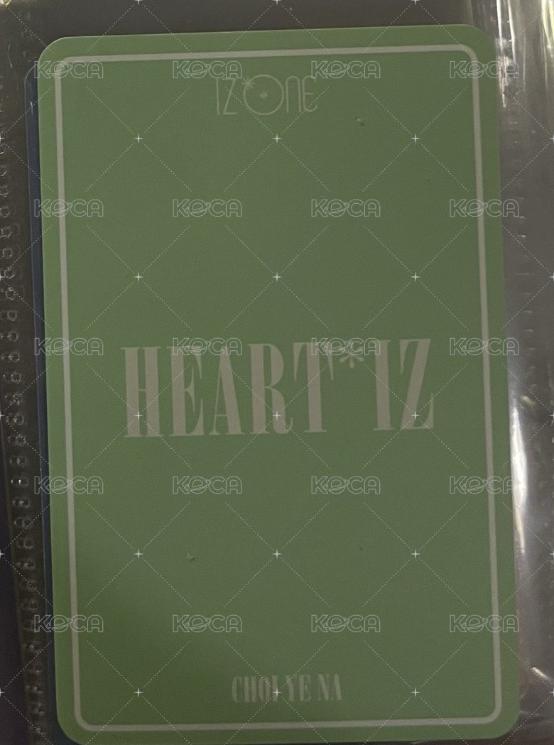 HEART*IZ 快閃店 周邊卡  背面