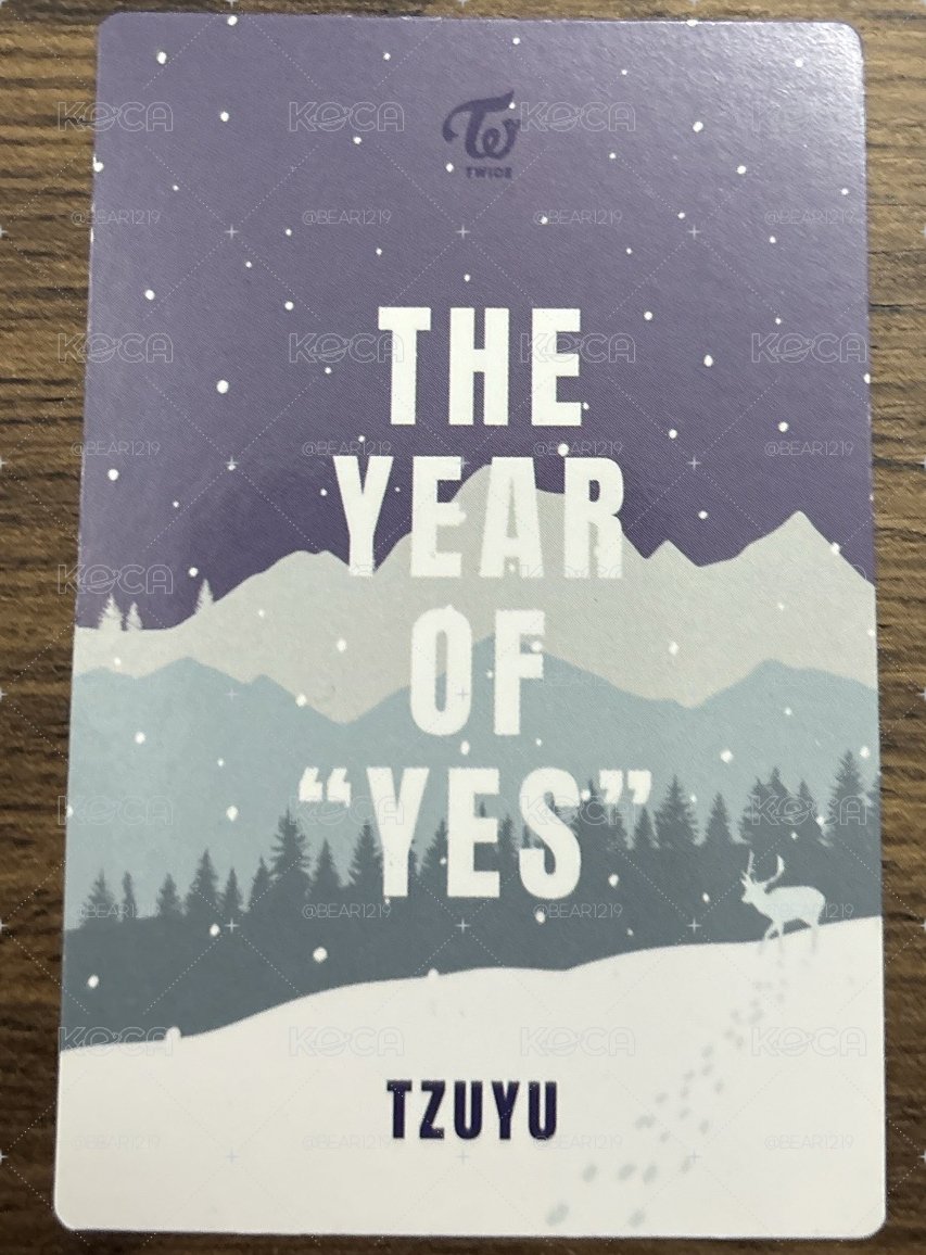 子瑜The year of ‘Yes’ 花絮卡