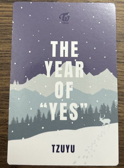 子瑜The year of ‘Yes’ 花絮卡
