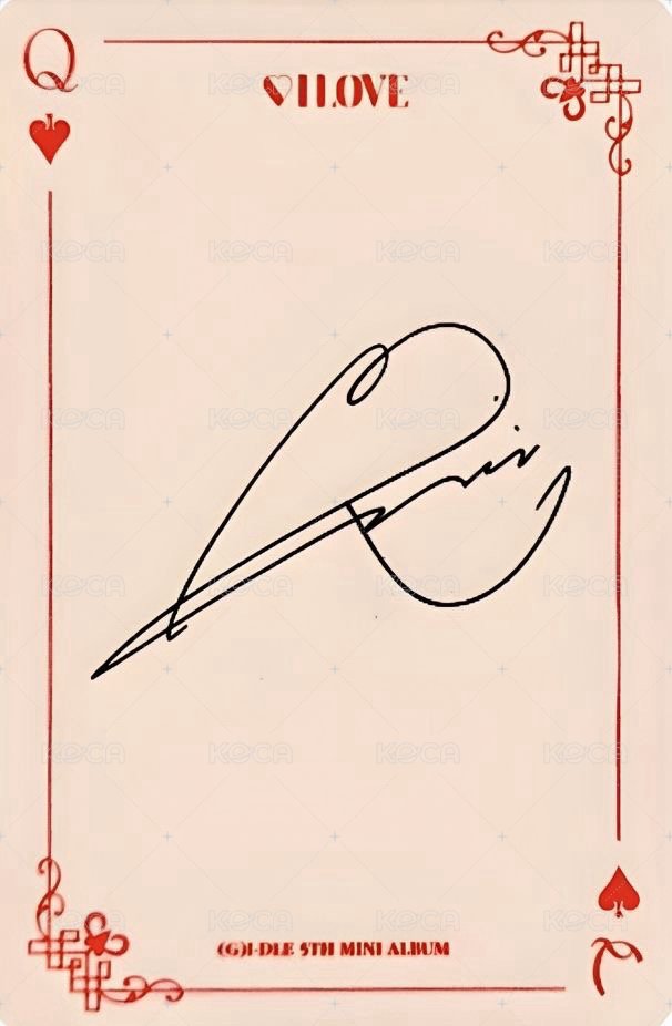 I LOVE 專輯卡 Born ver. 背面