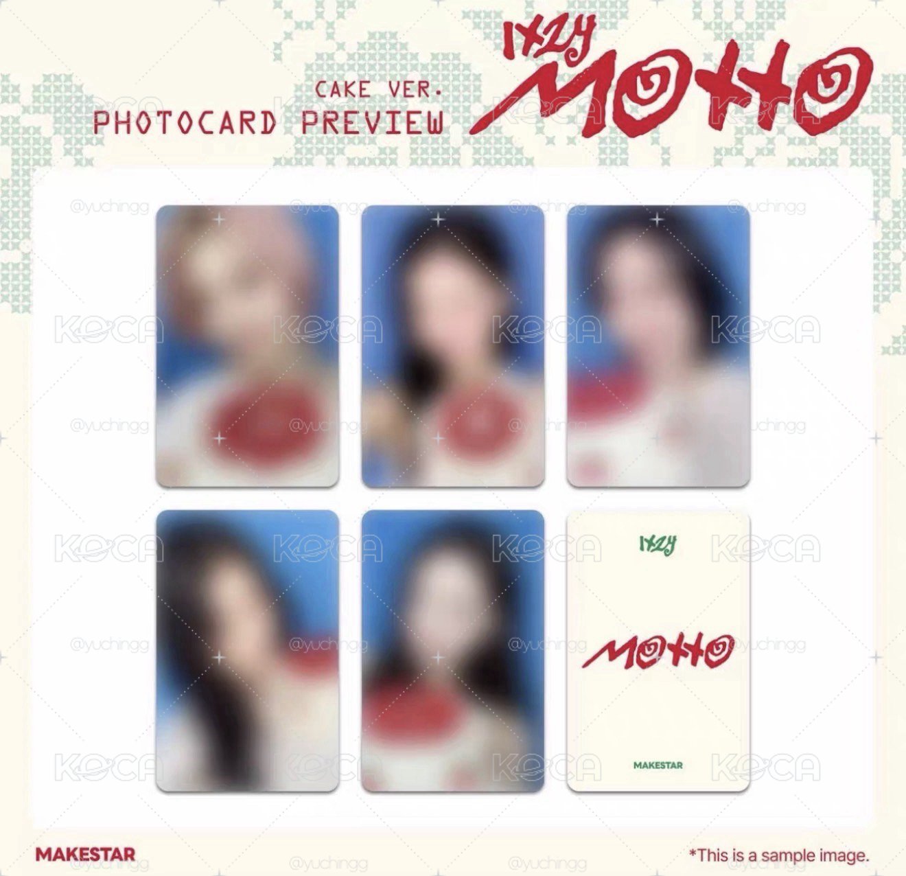 【非現簽售】itzy Motto ms 2.0 線下/特別活動 簽售卡 蛋糕