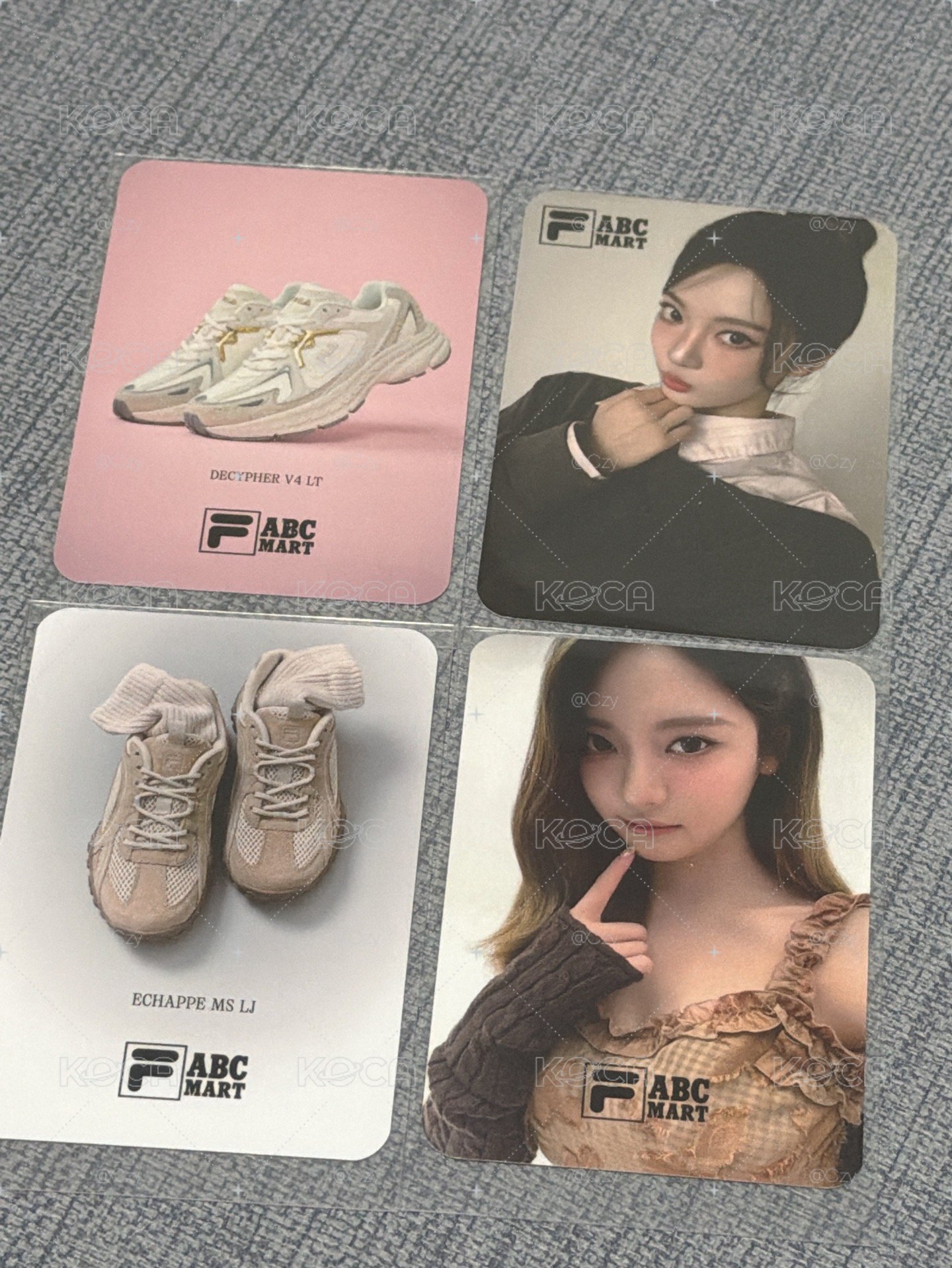 代言卡 FilaxABCMart 台灣限定（一組）