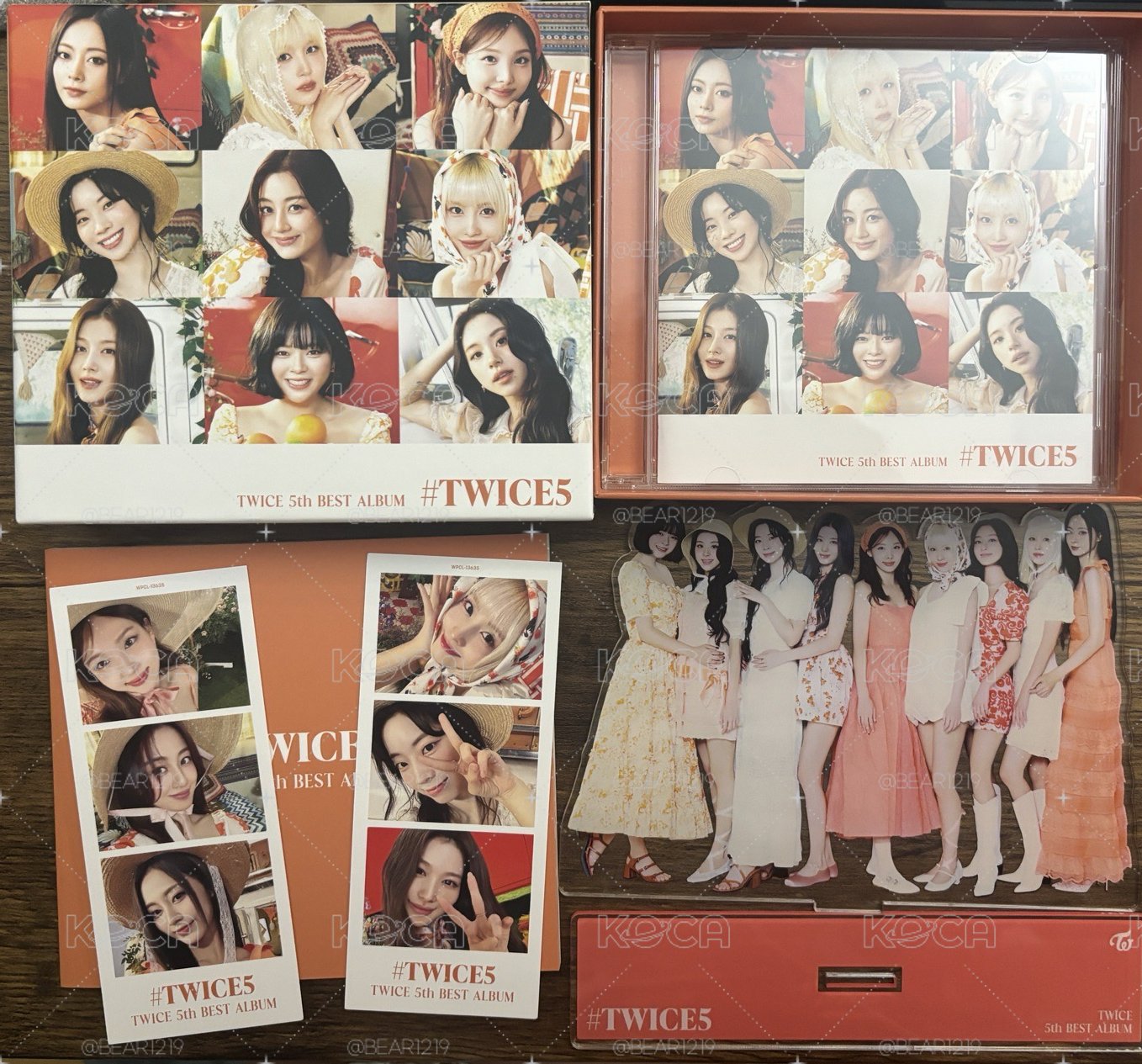 #TWICE5 初回限定A盤（含立牌、紗塔店透卡）