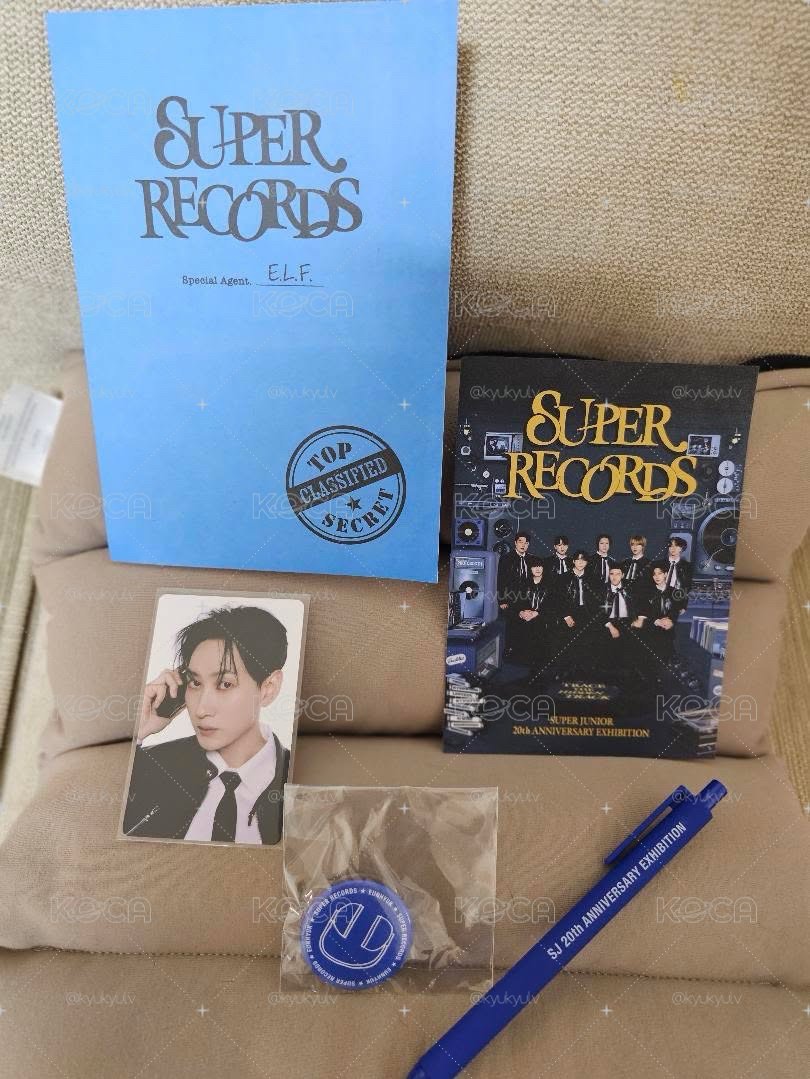 20週年展 super records 銀赫 任務卡 徽章
