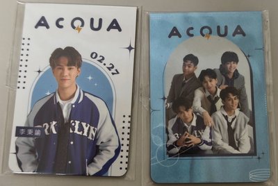 AcQUA 團體悠遊卡+萬波磁鐵+萬波資料夾