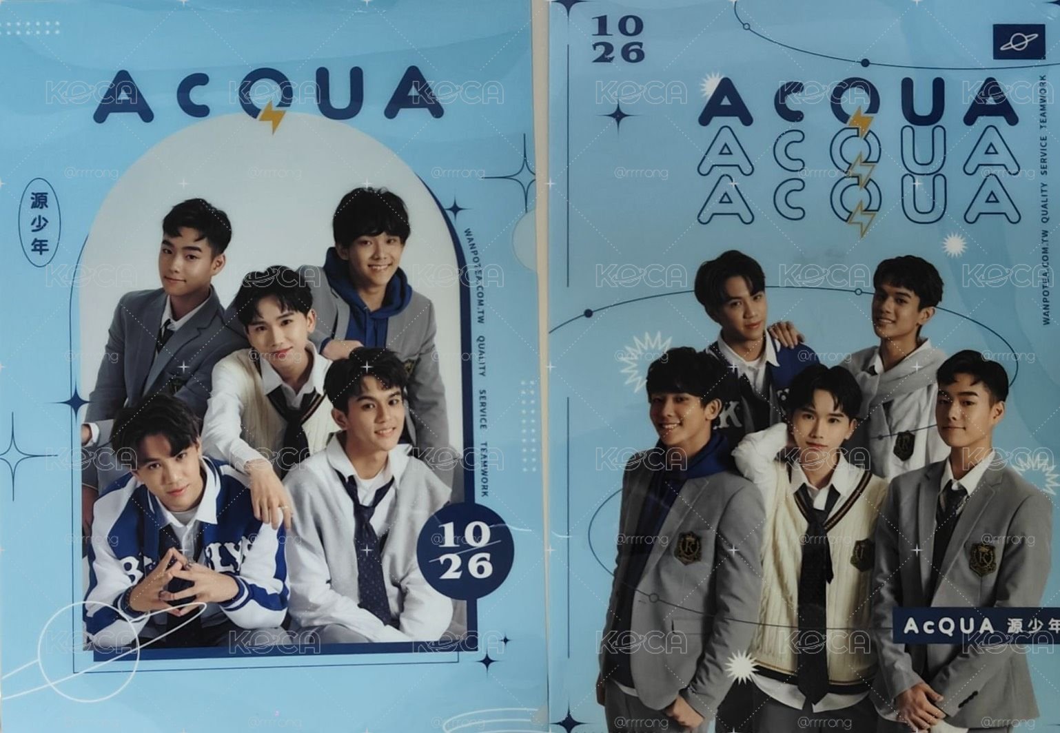 AcQUA 團體悠遊卡+萬波磁鐵+萬波資料夾