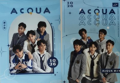 AcQUA 團體悠遊卡+萬波磁鐵+萬波資料夾