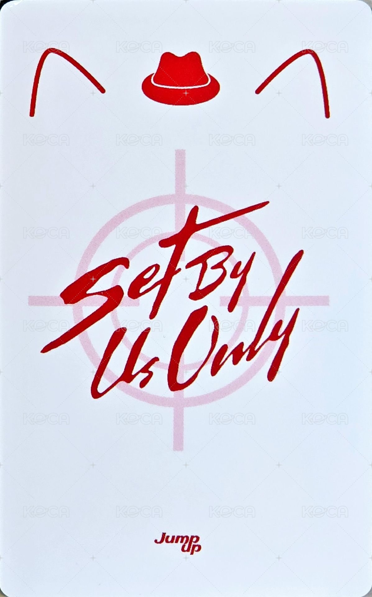 SET BY US ONLY ju 1.0線上 簽售卡 貓咪特務 背面