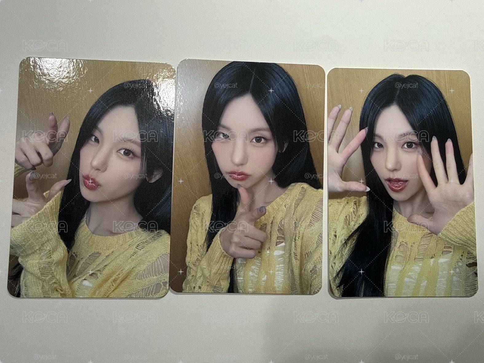 ITZY YEJI AIR ms特典卡 一套三張