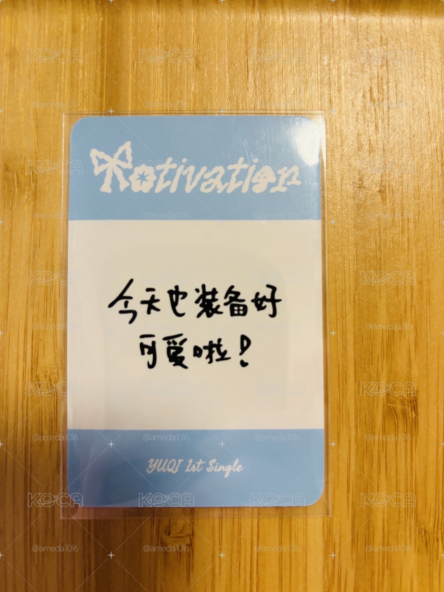 【現貨官方】(G)I-DLE 雨琦 Solo單曲《Motivation》官方特典小卡 金髮雙馬尾剪刀手