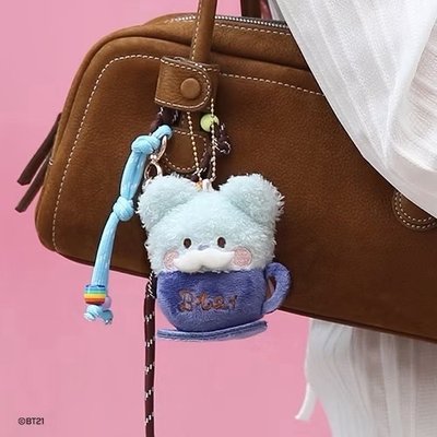 BT21 鬍子奶泡咖啡杯系列 吊飾
