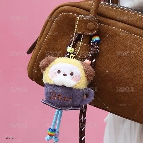 BT21 鬍子奶泡咖啡杯系列 吊飾