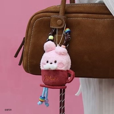 BT21 鬍子奶泡咖啡杯系列 吊飾