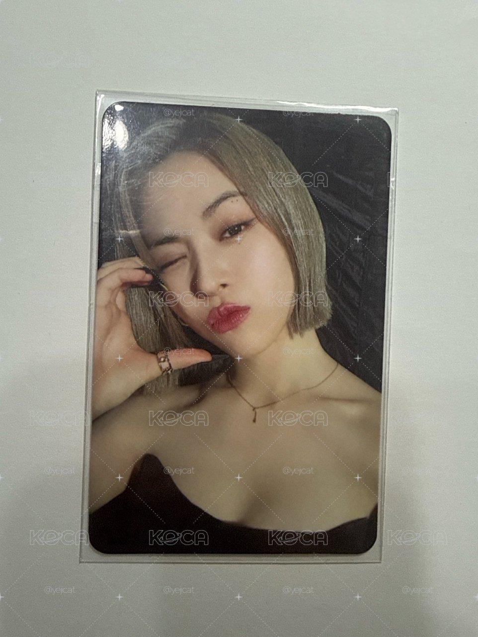 itzy Cheshire 幸運卡 留真