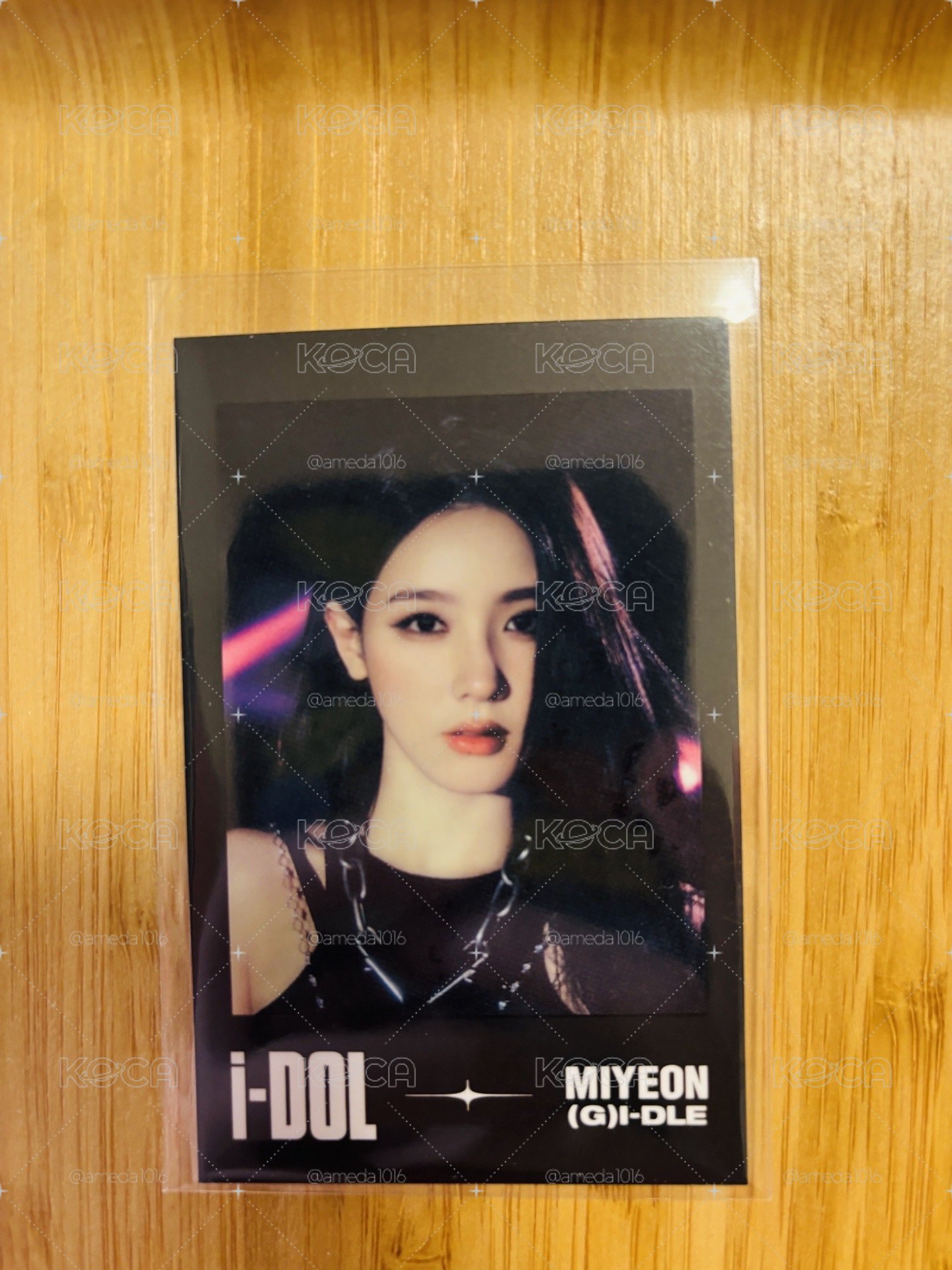 【現貨官方】(G)I-DLE 美延 2024 World Tour《iDOL》演唱會場週隨機拍立得 鏈條黑衣款
