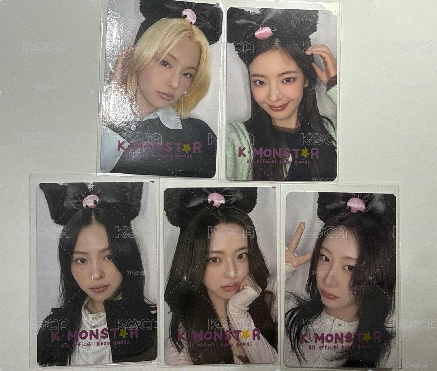 ITZY KM 台北簽售 黑色兔子 一套