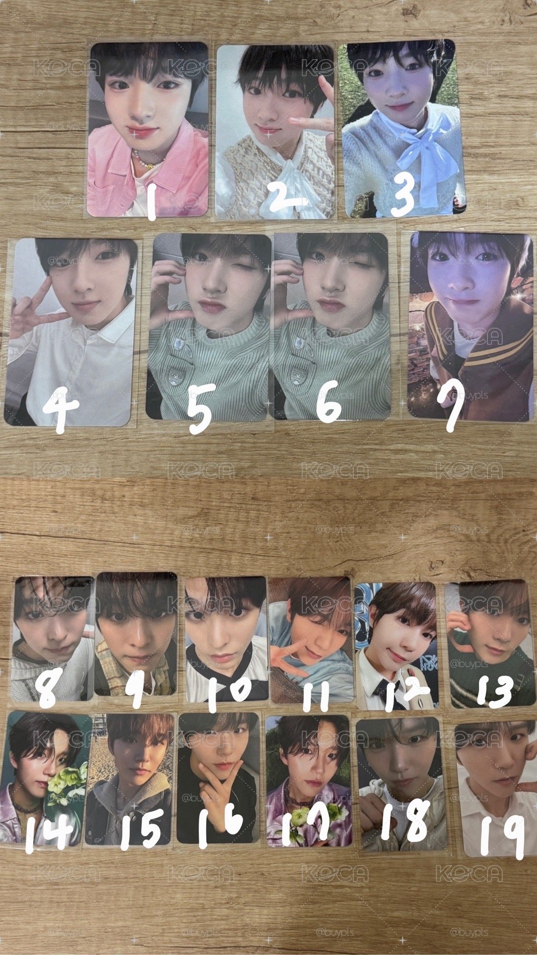 NCT Wish 小卡 Riku Jaehee Sakuya