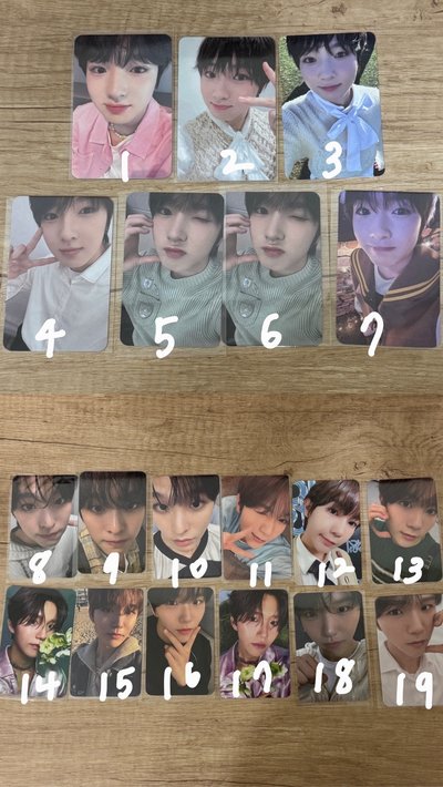 NCT Wish 小卡 Riku Jaehee Sakuya