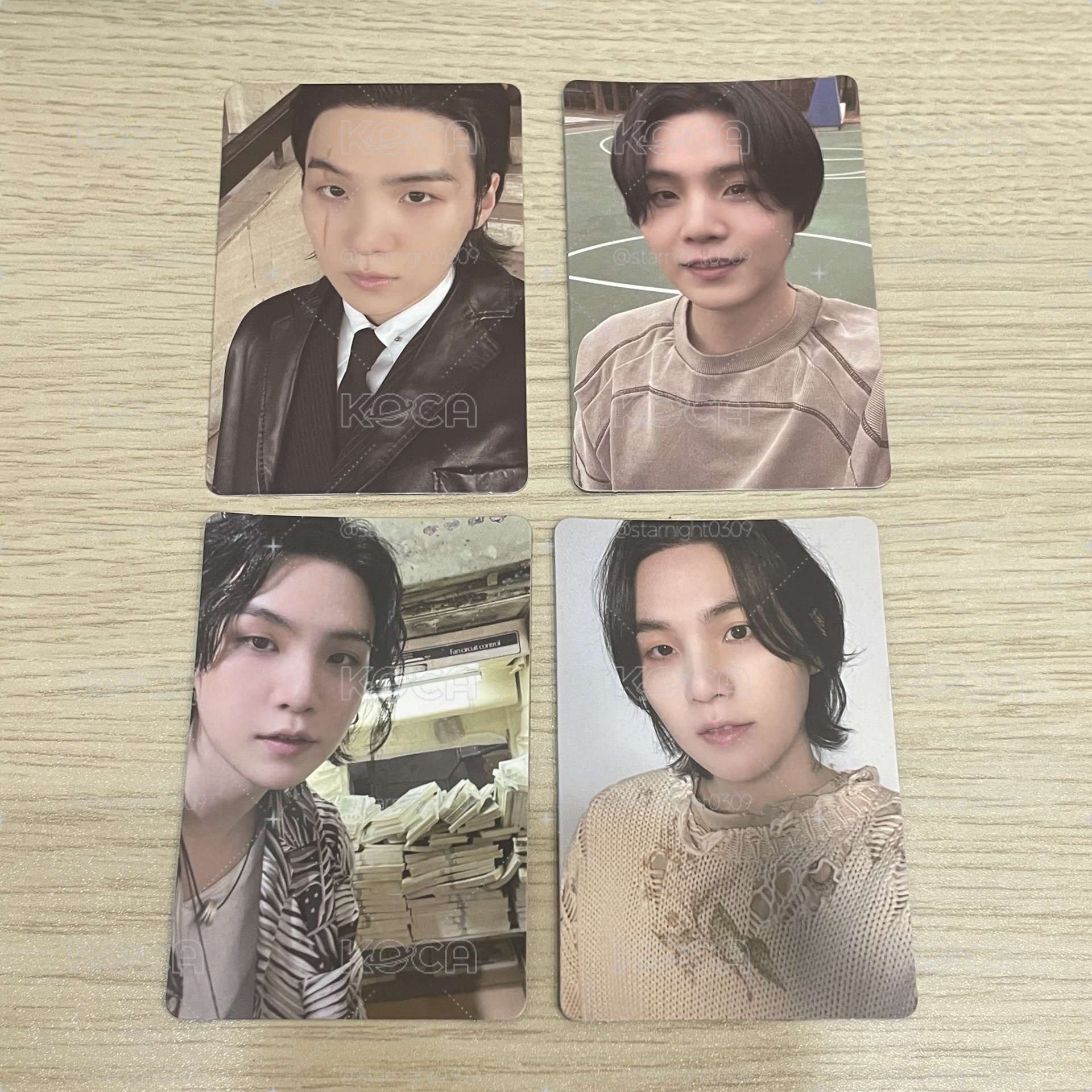 BTS SUGA 小卡set