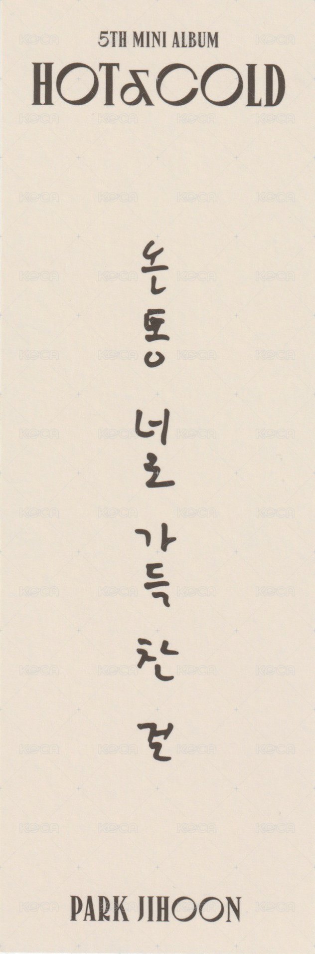 5th MINI 書籤  背面