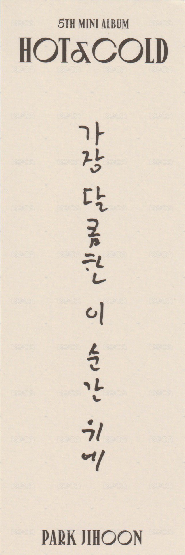 5th MINI 書籤  背面