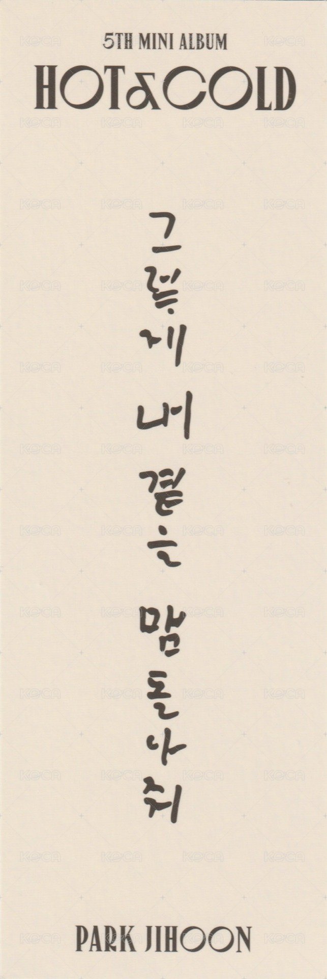 5th MINI 書籤  背面