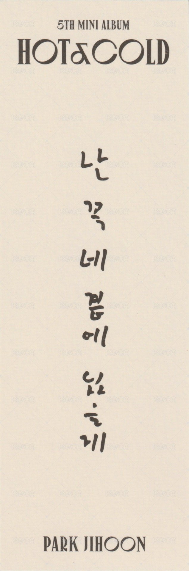 5th MINI 書籤  背面
