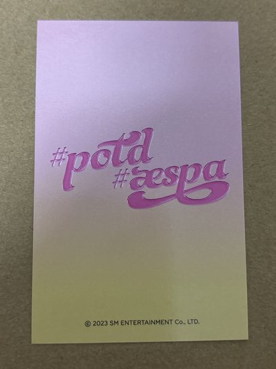 aespa NingNing 寧 #potd展會 隨機卡 寧-15