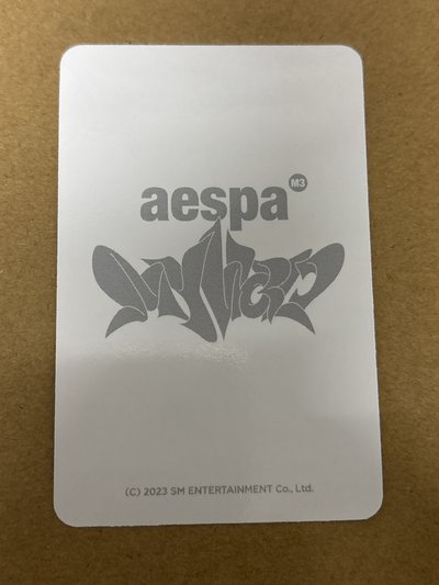 aespa Karina 柚子 MY WORLD 周邊卡 閃卡柚 柚-87