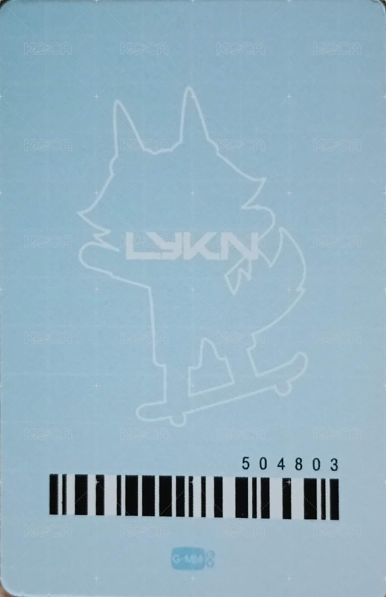 LYKN D&D世巡 LYKYOY二代娃 周邊卡  背面