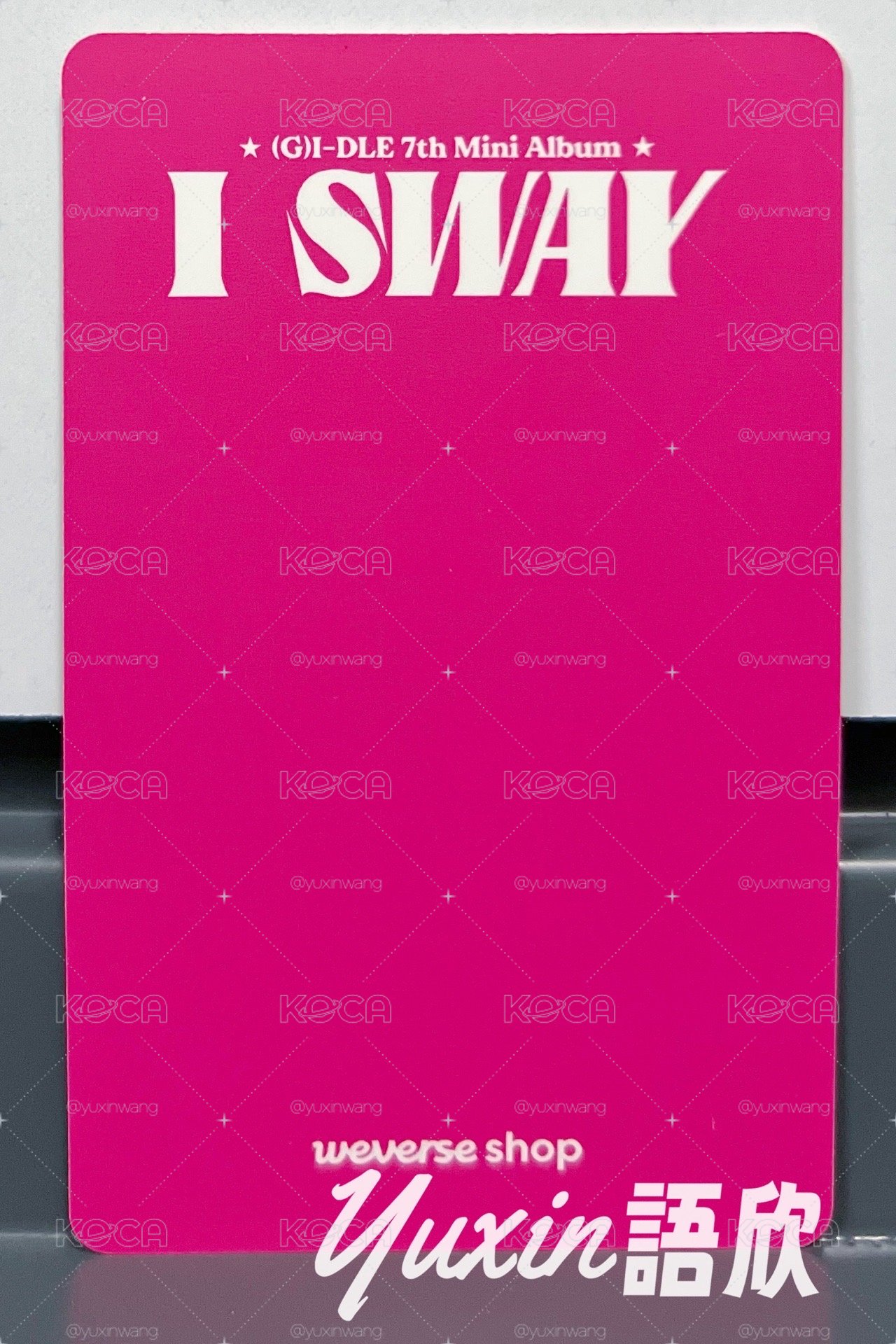 現貨✅ (G)I-DLE I SWAY 專輯 Klaxon Weverse 直播 特典 小卡